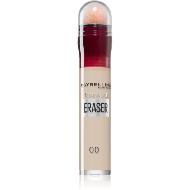 Maybelline Instant Anti Age Eraser течен коректор с гъба апликатор цвят 00 Ivory 6