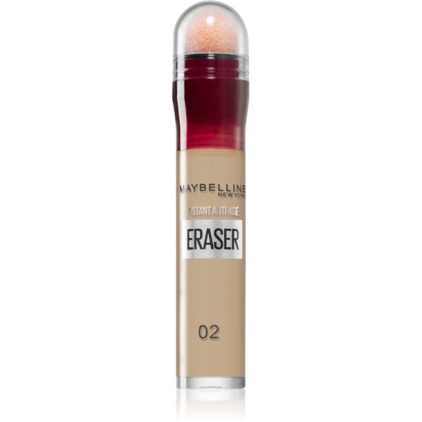 Maybelline Instant Anti Age Eraser течен коректор с гъба апликатор цвят 02 Nude 6