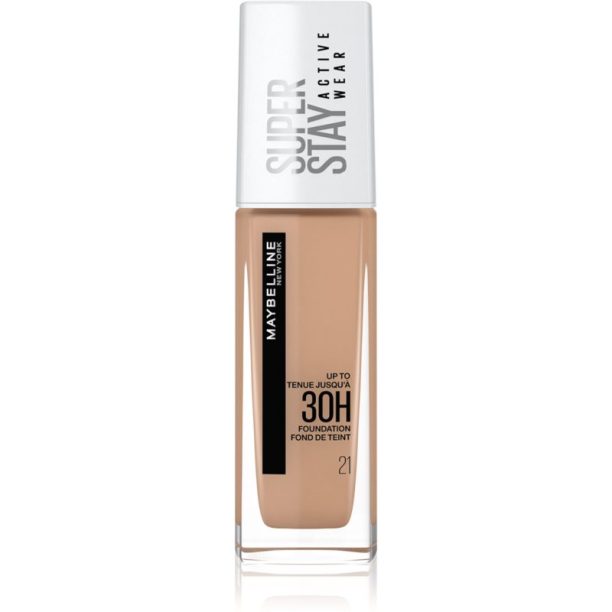 Maybelline SuperStay Active Wear дълготраен фон дьо тен за пълно покритие цвят 21 Nude Beige 30 мл.