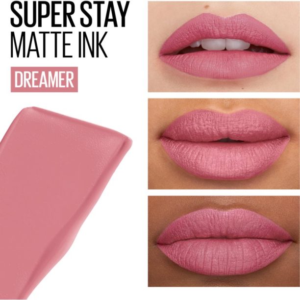 Maybelline SuperStay Matte Ink матиращо течно червило за дълготраен ефект цвят 10 Dreamer 5 мл. купи на топ цена