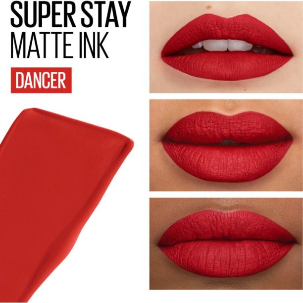 Maybelline SuperStay Matte Ink матиращо течно червило за дълготраен ефект цвят 118 Dancer 5 мл. купи на топ цена