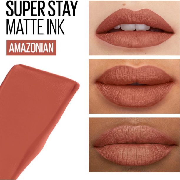 Maybelline SuperStay Matte Ink матиращо течно червило за дълготраен ефект цвят 70 Amazonian 5 мл. купи на топ цена