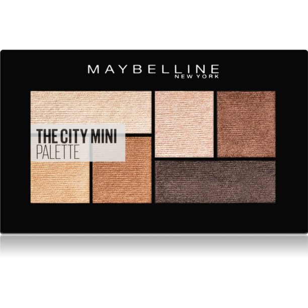 Maybelline The City Mini Palette палитра сенки за очи цвят 400 Rooftop Bronzes 6 гр.