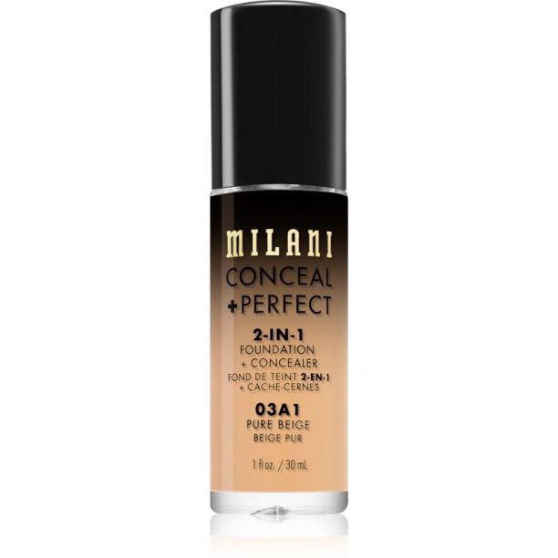 Milani Conceal + Perfect 2-in-1 Foundation And Concealer фон дьо тен 03A1 Pure Beige 30 мл.