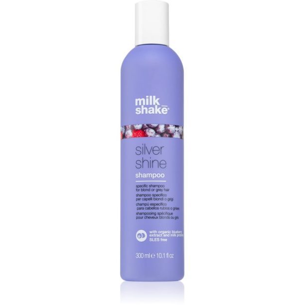 Milk Shake Silver Shine шампоан за руса коса неутрализиращ жълтеникавите оттенъци 300 мл.