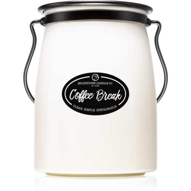 Milkhouse Candle Co. Creamery Coffee Break ароматна свещ  Butter Jar 624 гр.