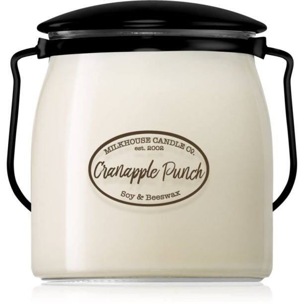 Milkhouse Candle Co. Creamery Cranapple Punch ароматна свещ Butter Jar 454 гр.