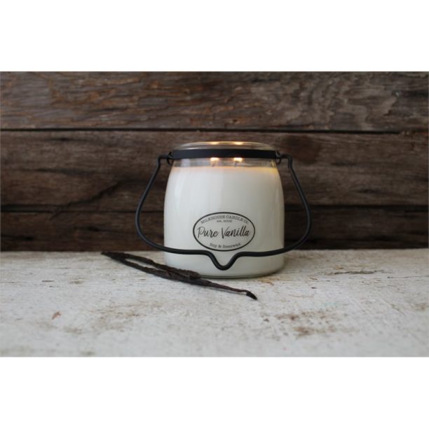 Milkhouse Candle Co. Creamery Pure Vanilla ароматна свещ  Butter Jar 454 гр. на ниска цена