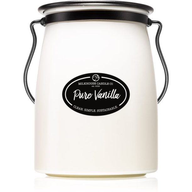 Milkhouse Candle Co. Creamery Pure Vanilla ароматна свещ Butter Jar 624 гр.