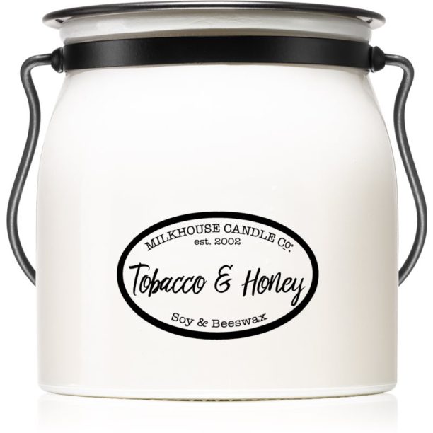 Milkhouse Candle Co. Creamery Tobacco & Honey ароматна свещ Butter Jar 454 гр.