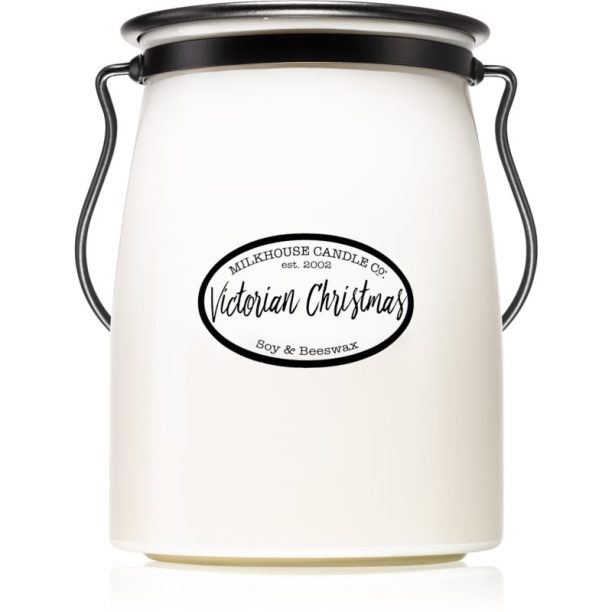 Milkhouse Candle Co. Creamery Victorian Christmas ароматна свещ  Butter Jar 624 гр.