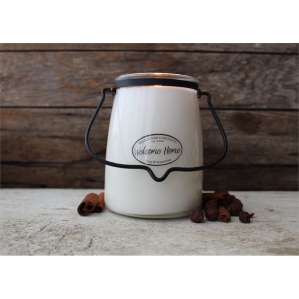 Milkhouse Candle Co. Creamery Welcome Home ароматна свещ Butter Jar 624 гр. на ниска цена