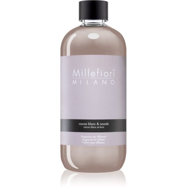 Millefiori Natural Cocoa Blanc & Woods пълнител за арома дифузери 500 мл.