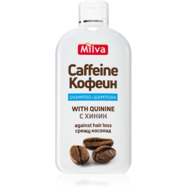 Milva Quinine & Caffeine шампоан за стимулиране растежа на косата и против косопад с кофеин 200 мл.