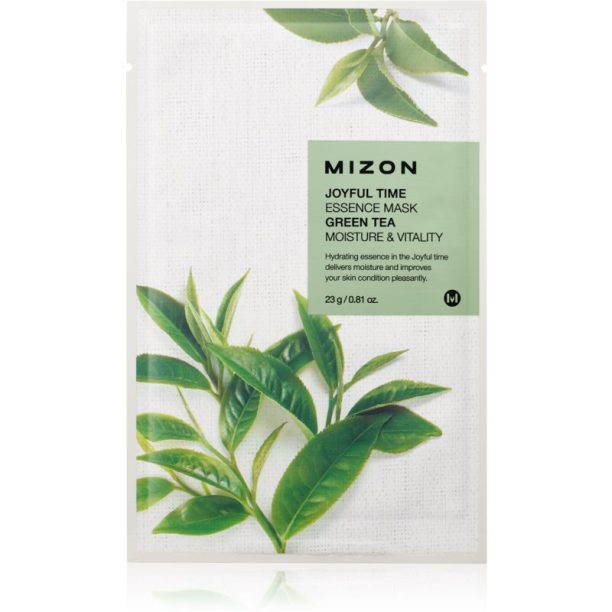 Mizon Joyful Time Green Tea платнена маска с хидратиращ и ревитализиращ ефект 23 гр.