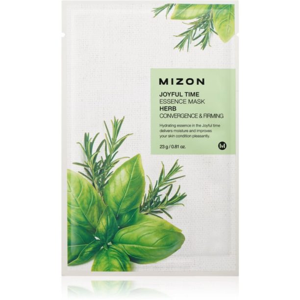 Mizon Joyful Time Herb платнена маска със стягащ ефект 23 гр.