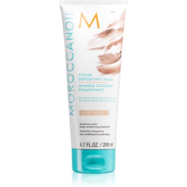 Moroccanoil Color Depositing нежна подхранваща маска без перманентни цветови пигменти Rose Gold 200 мл. на ниска цена