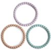 Mushie Pearl Teething Bracelet гризалка Lilac/Cyan/Soft Peach 3 бр.