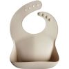 Mushie Silicone Baby Bib лигавник Shifting Sand 1 бр.