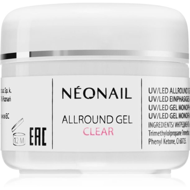 NEONAIL Allround Gel Clear гел за гел и акрилни нокти 5 мл.