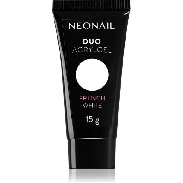 NEONAIL Duo Acrylgel French White гел за гел и акрилни нокти 15 гр.