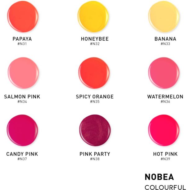 NOBEA Colourful Gel-like Nail Polish лак за нокти с гел ефект цвят papaya #N31 6 мл. на ниска цена