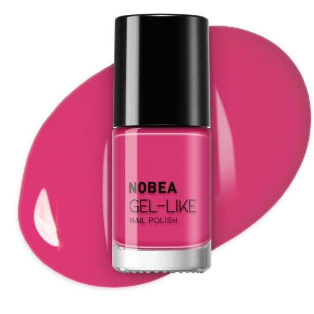 NOBEA Day-to-Day Gel-like Nail Polish лак за нокти с гел ефект цвят #N71 Pink blossom 6 мл. купи на топ цена