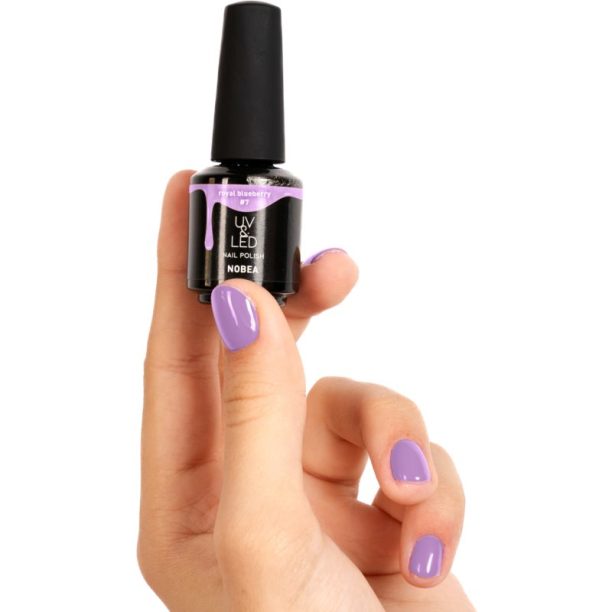 NOBEA UV & LED Nail Polish гел лак за нокти с използване на UV/LED лампа бляскав цвят Royal blueberry #7 6 мл. купи на топ цена