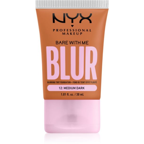 NYX Professional Makeup Bare With Me Blur Tint хидратиращ фон дьо тен цвят 12 Medium Dark 30 мл. на ниска цена