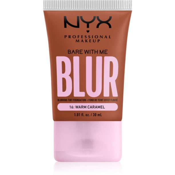 NYX Professional Makeup Bare With Me Blur Tint хидратиращ фон дьо тен цвят 16 Warm Caramel 30 мл. на ниска цена