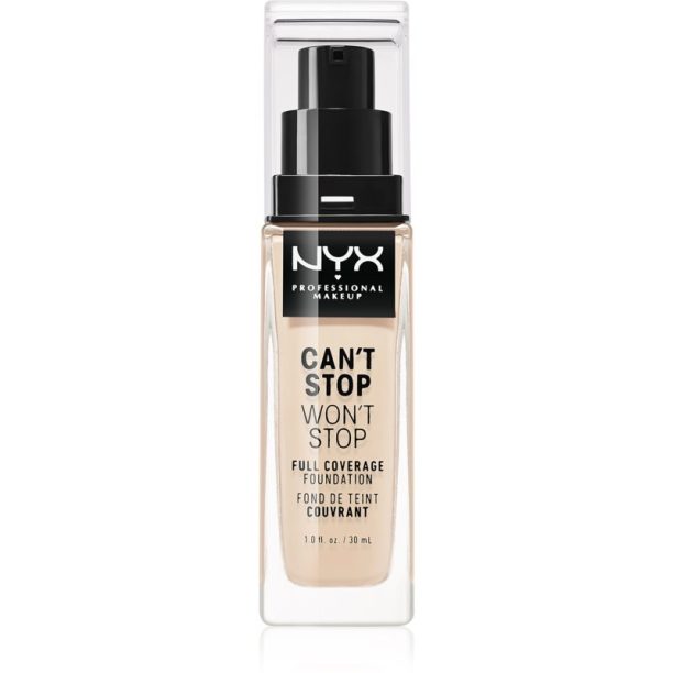 NYX Professional Makeup Can't Stop Won't Stop Full Coverage Foundation високо покривен фон дьо тен цвят 1.5 Fair 30 мл. на ниска цена