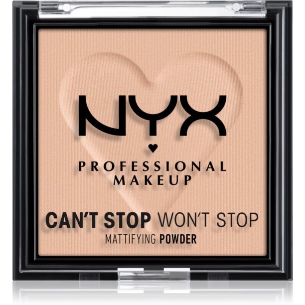 NYX Professional Makeup Can't Stop Won't Stop Mattifying Powder матираща пудра цвят 04 Meduim 6 гр. на ниска цена