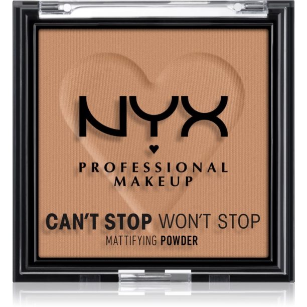 NYX Professional Makeup Can't Stop Won't Stop Mattifying Powder матираща пудра цвят 07 Caramel 6 гр. на ниска цена