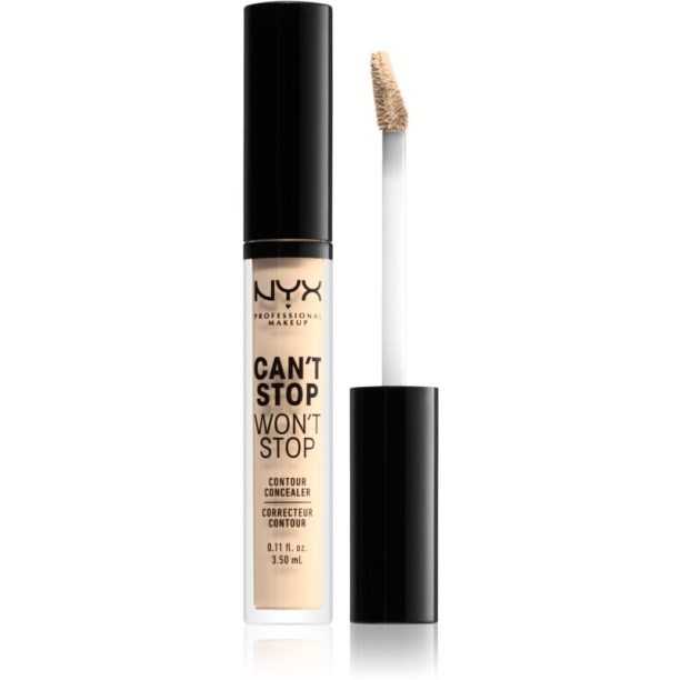 NYX Professional Makeup Can't Stop Won't Stop течен коректор цвят 01 Pale 3.5 мл.