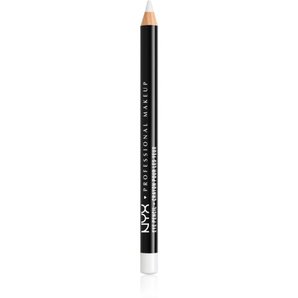 NYX Professional Makeup Eye and Eyebrow Pencil прецизен молив за очи цвят 906 White 1.2 гр.