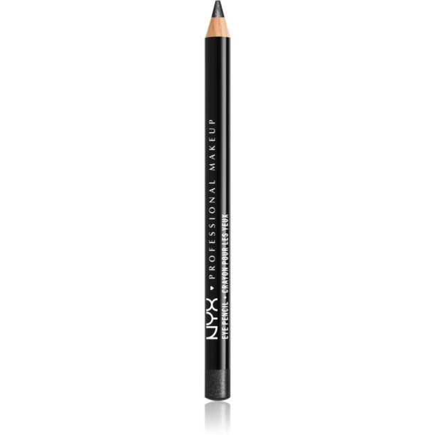 NYX Professional Makeup Eye and Eyebrow Pencil прецизен молив за очи цвят 940 Black Shimmer 1.2 гр.