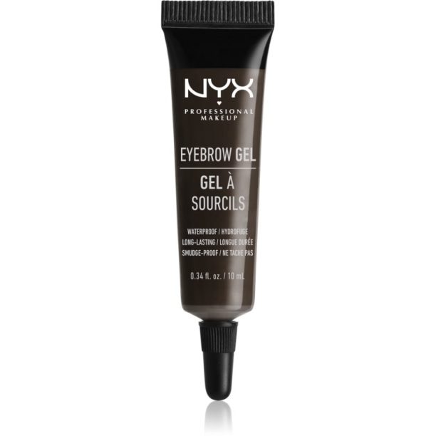 NYX Professional Makeup Eyebrow Gel водоустойчив гел за вежди цвят 05 Black 10 мл.