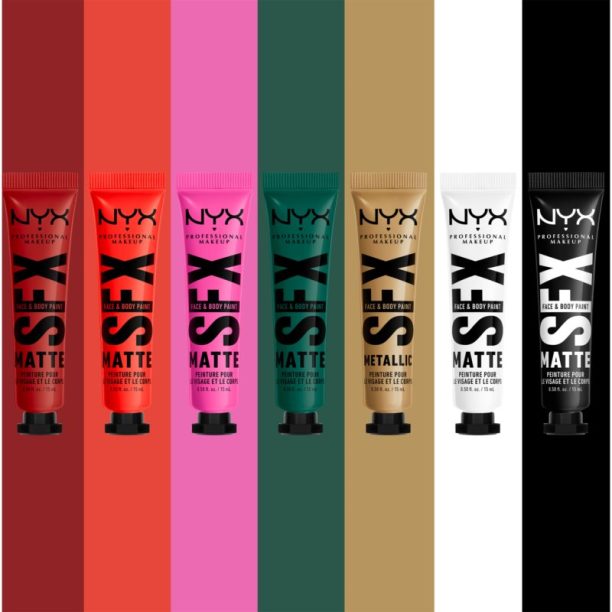 NYX Professional Makeup Halloween SFX Paints кремообразни сенки за очи за лице и тяло цвят 02 Fired Up 15 мл. купи на топ цена