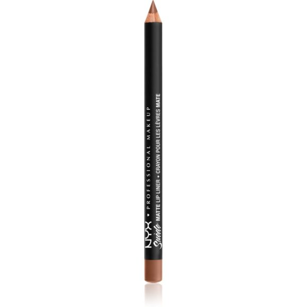 NYX Professional Makeup Suede Matte  Lip Liner матиран молив за устни цвят 04 Soft-Spoken 1 гр.