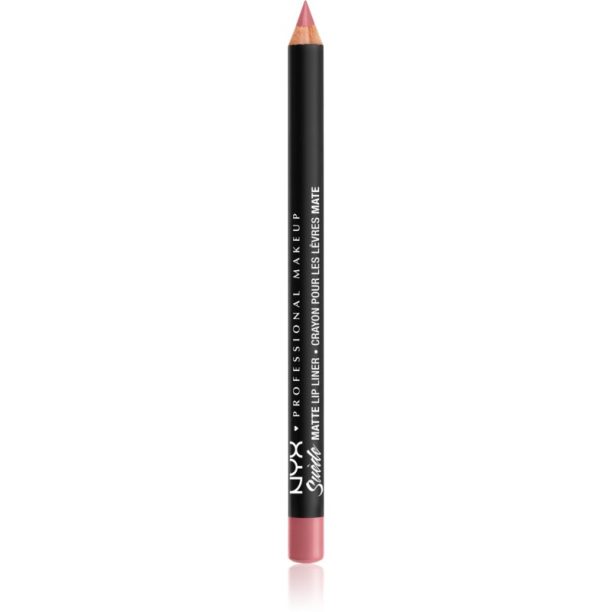 NYX Professional Makeup Suede Matte  Lip Liner матиран молив за устни цвят 09 Tea & Cookies 1 гр.