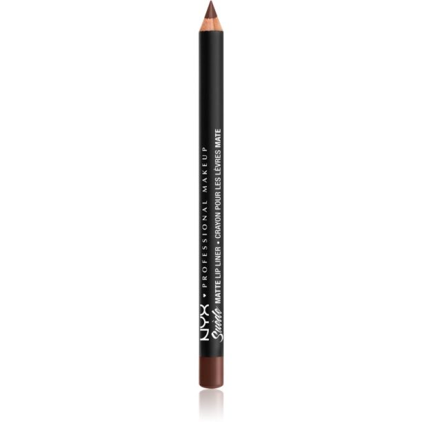 NYX Professional Makeup Suede Matte  Lip Liner матиран молив за устни цвят 23 Club Hopper 1 гр.