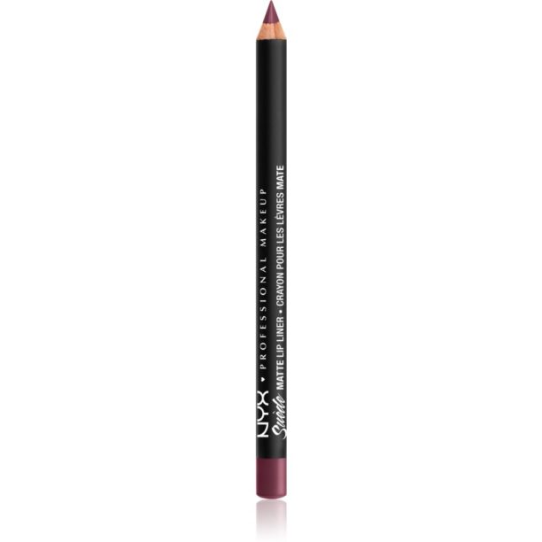 NYX Professional Makeup Suede Matte Lip Liner матиран молив за устни цвят 35 Prune 1 гр.