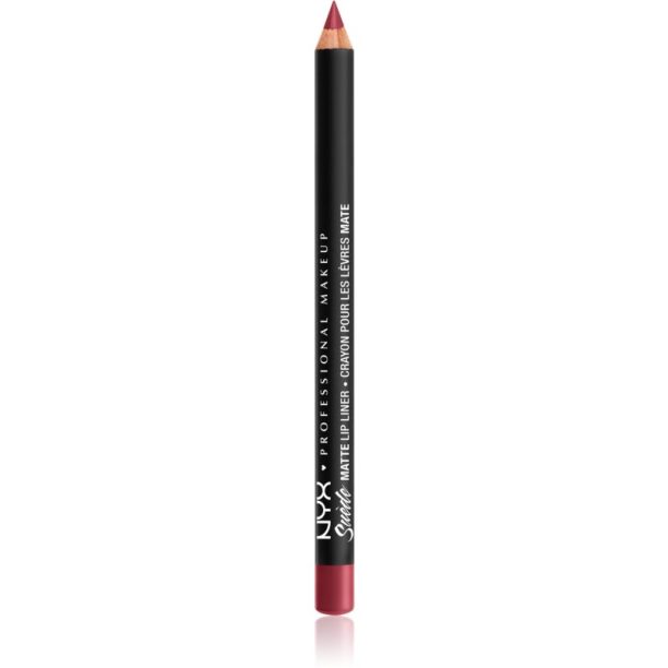 NYX Professional Makeup Suede Matte  Lip Liner матиран молив за устни цвят Cherry Skies 1 гр.