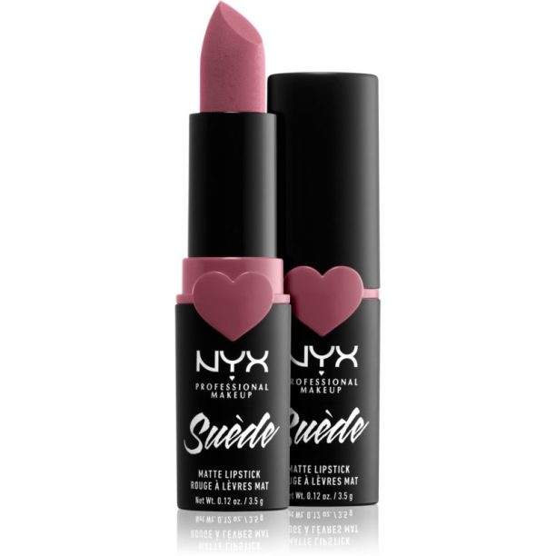 NYX Professional Makeup Suede Matte  Lipstick матиращо червило цвят 28 Soft Spoken 3.5 гр. на ниска цена