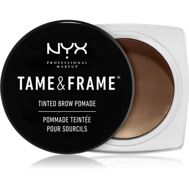 NYX Professional Makeup Tame & Frame Brow помада за вежди цвят 02 Chocolate 5 гр.