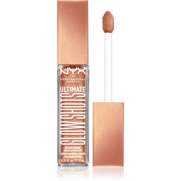 NYX Professional Makeup Ultimate Glow Shots течни очни сенки с брокат цвят 08 Twisted Tangerine 7