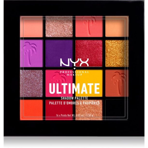 NYX Professional Makeup Ultimate Shadow Palette палитра сенки за очи цвят 13 - Festival 16 x 0.83 гр. на ниска цена