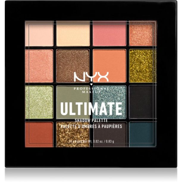 NYX Professional Makeup Ultimate Shadow Palette палитра сенки за очи цвят Utopia 16 x 0.83 гр.