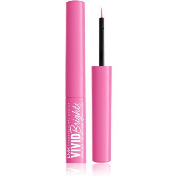 NYX Professional Makeup Vivid Brights течни очни линии цвят 08 Don't Pink Twice 2 мл. на ниска цена