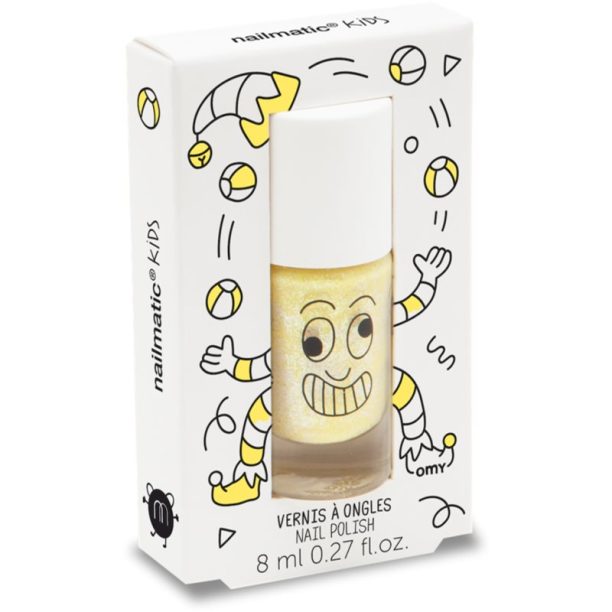 Nailmatic  Kids лак за нокти  за деца цвят Lulu - pearly yellow 8 мл.